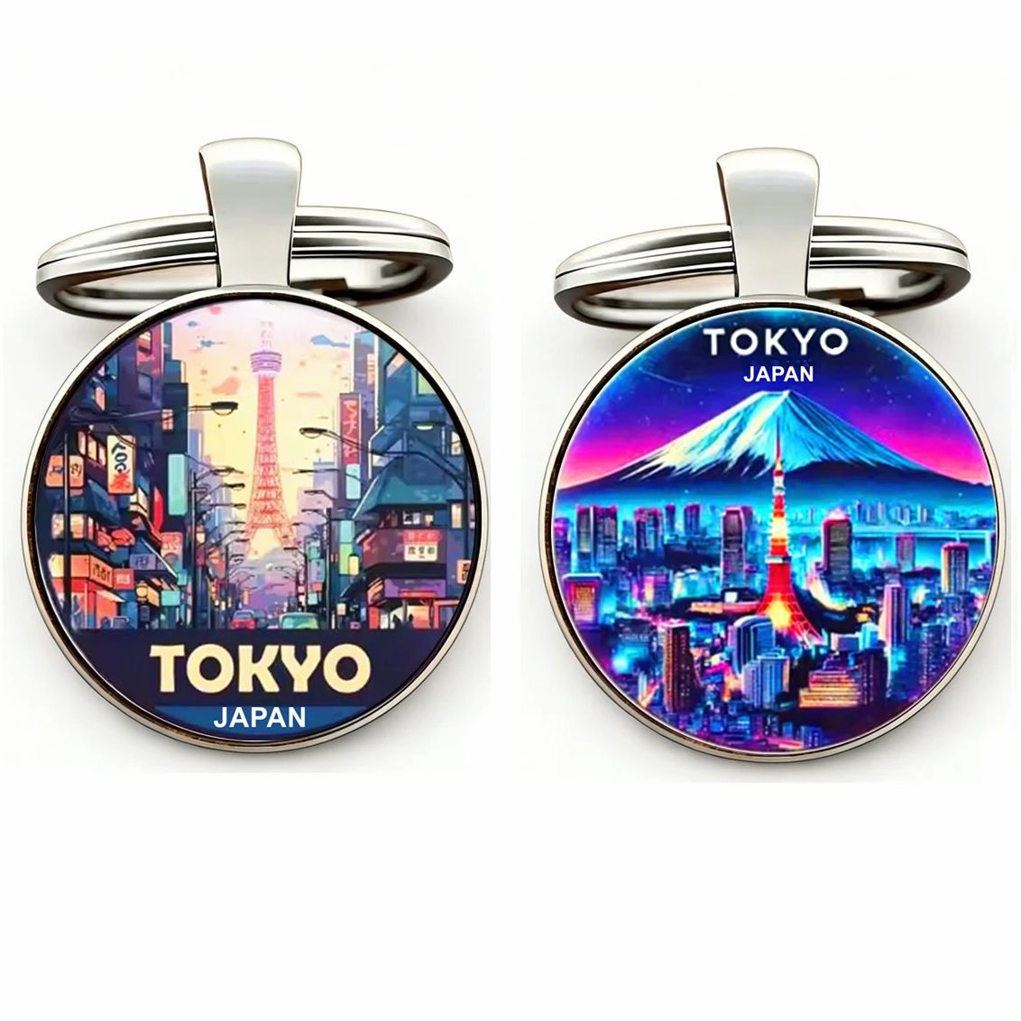 Car Accessories In Tokyo - 1 szt. Brelok Tokio Wieża, Brelok